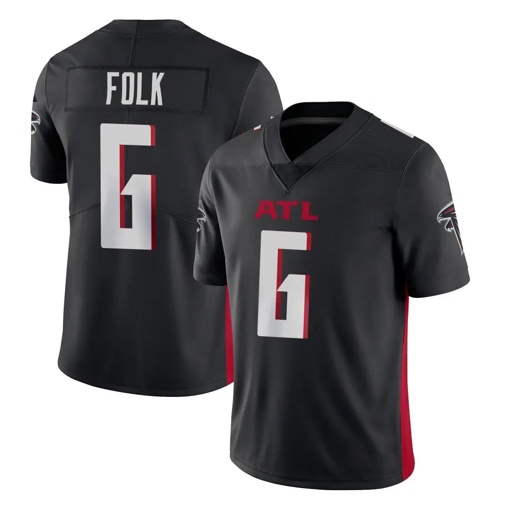 A.Falcons #6 Nick Folk Player Black Vapor Untouchable Limited Home Game Ldoa Stitched Jerseys