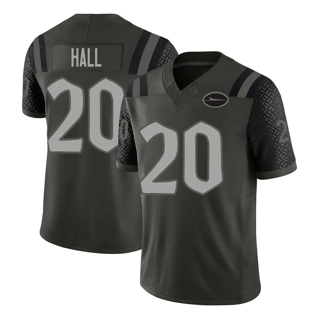 NY.Jets #20 Breece Hall Player Green Limited 2025 Rivalries Collection Home Game Ldoa Stitched Jerseys