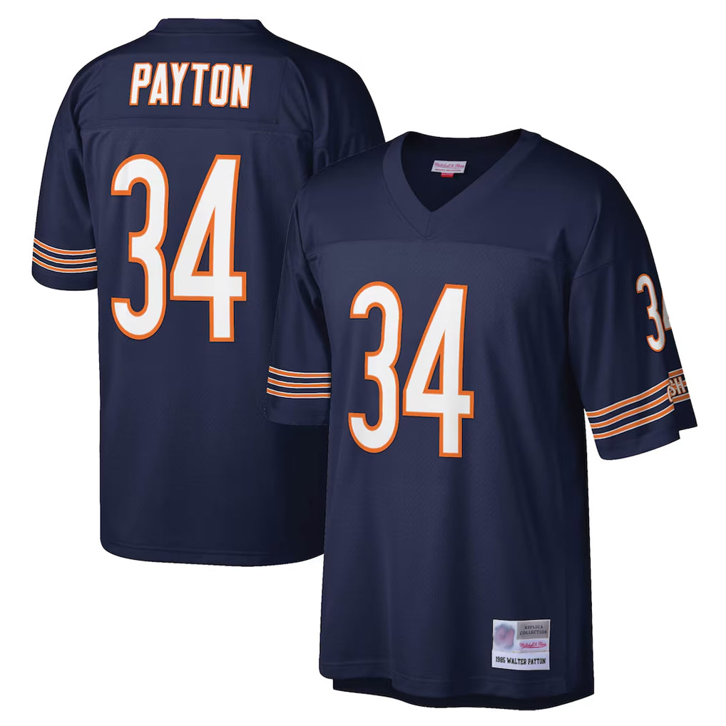 C.Bears #34 Walter Payton Player Navy Mitchell & Ness Legacy Replica Ldoa Stitched Jerseys