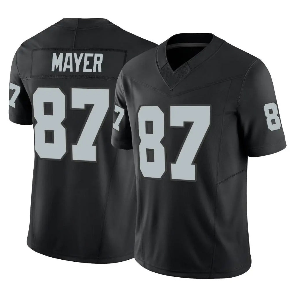 LV.Raiders #87 Michael Mayer Player Black Limited Vapor F.U.S.E. Home Game Ldoa Stitched Jerseys