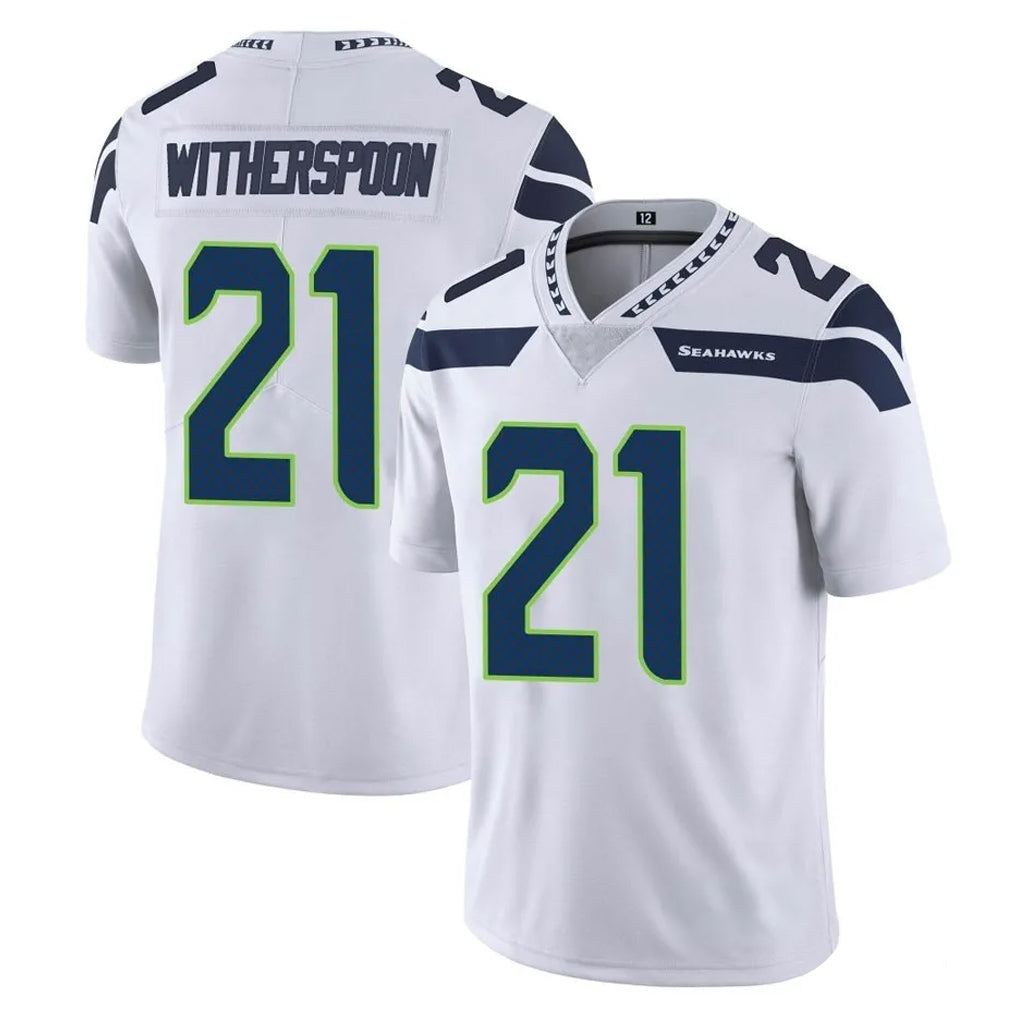 S.Seahawks #21 Devon Witherspoon Player White Limited Vapor Untouchable Home Game Ldoa Stitched Jerseys