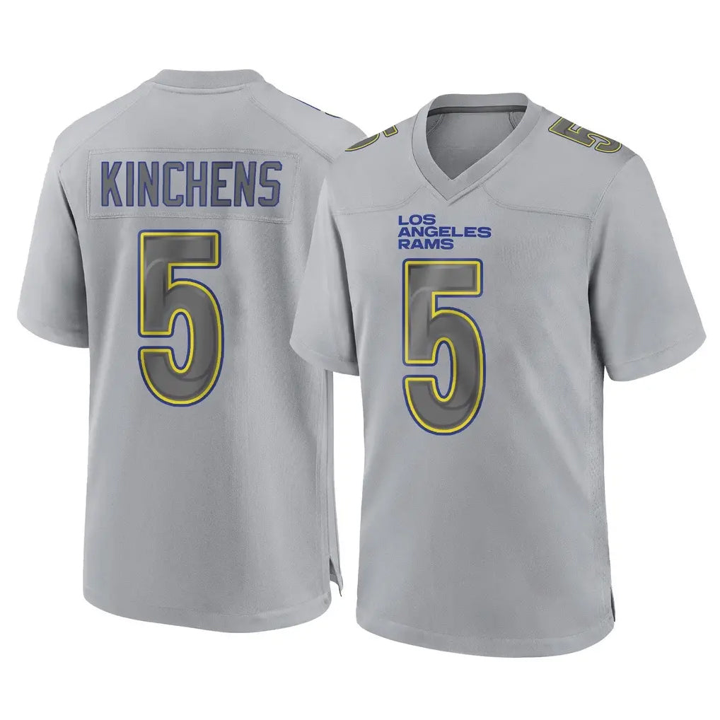 LA.Rams #5 Kamren Kinchens Player Gray Atmosphere Fashion Home Game Ldoa Stitched Jerseys