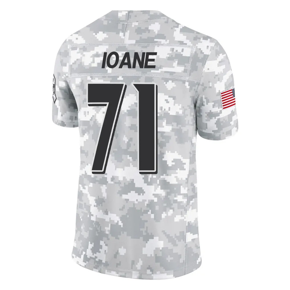 B.Ravens #71 Olaivavega Ioane Player Arctic Camo Salute to Service Limited Ldoa Stitched Jerseys