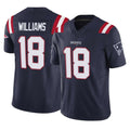 NE.Patriots #18 Kyle Williams Player Navy Limited Vapor F.U.S.E. Home Game Ldoa Stitched Jerseys