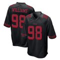 SF.49ers #98 Mykel Williams Player Black Alternate Home Game Ldoa Stitched Jerseys