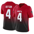 A.Falcons #4 Jahan Dotson Player Red Vapor F.U.S.E. Limited Home Game Ldoa Stitched Jerseys