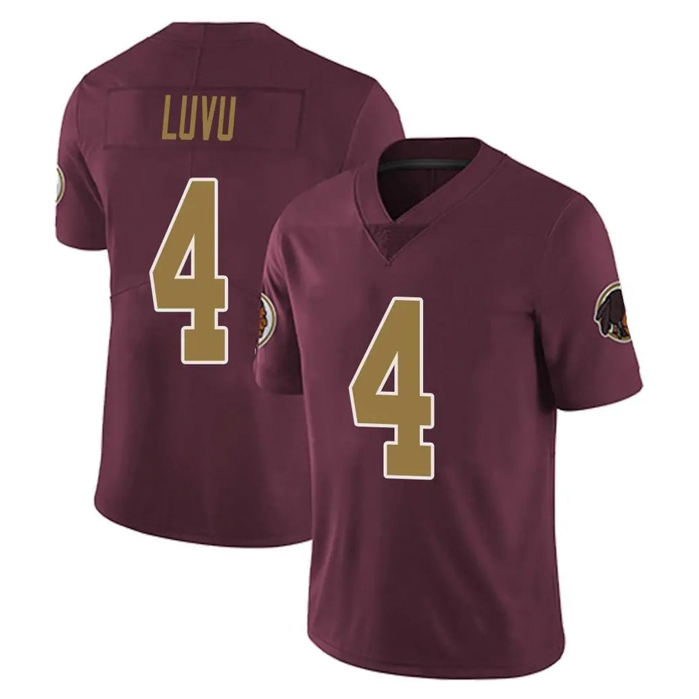 W.Commanders #4 Frankie Luvu Player Burgundy Alternate Vapor Untouchable Home Game Ldoa Stitched Jerseys