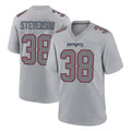 NE.Patriots #38 Rhamondre Stevenson Player Gray Fashion Limited Home Game Ldoa Stitched Jerseys
