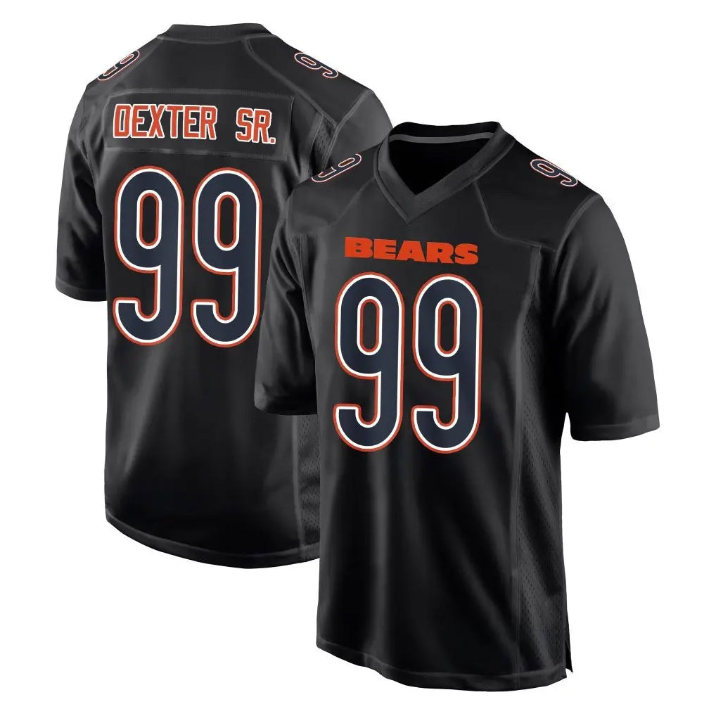 C.Bears #99 Gervon Dexter Sr. Player Carbon Black Fashion Game Ldoa Stitched Jerseys