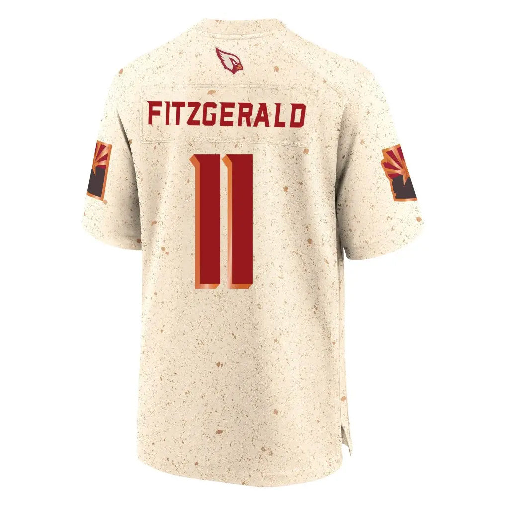 A.Cardinals #11 Larry Fitzgerald Player Cream Rivalries Collection Game Ldoa Stitched Jerseys