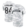 C.Bears #84 Colston Loveland Player Arctic Camo Salute to Service Performance T-Shirt Limited Ldoa Stitched Jerseys