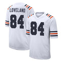 C.Bears #84 Colston Loveland Player White Classic Home Game Ldoa Stitched Jerseys