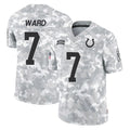 IN.Colts #7 Charvarius Ward Sr. Player Arctic Camo Salute To Service Limited Game Ldoa Stitched Jerseys