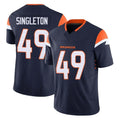 D.Broncos #49 Alex Singleton Player Navy Limited Vapor F.U.S.E. Home Game Ldoa Stitched Jerseys