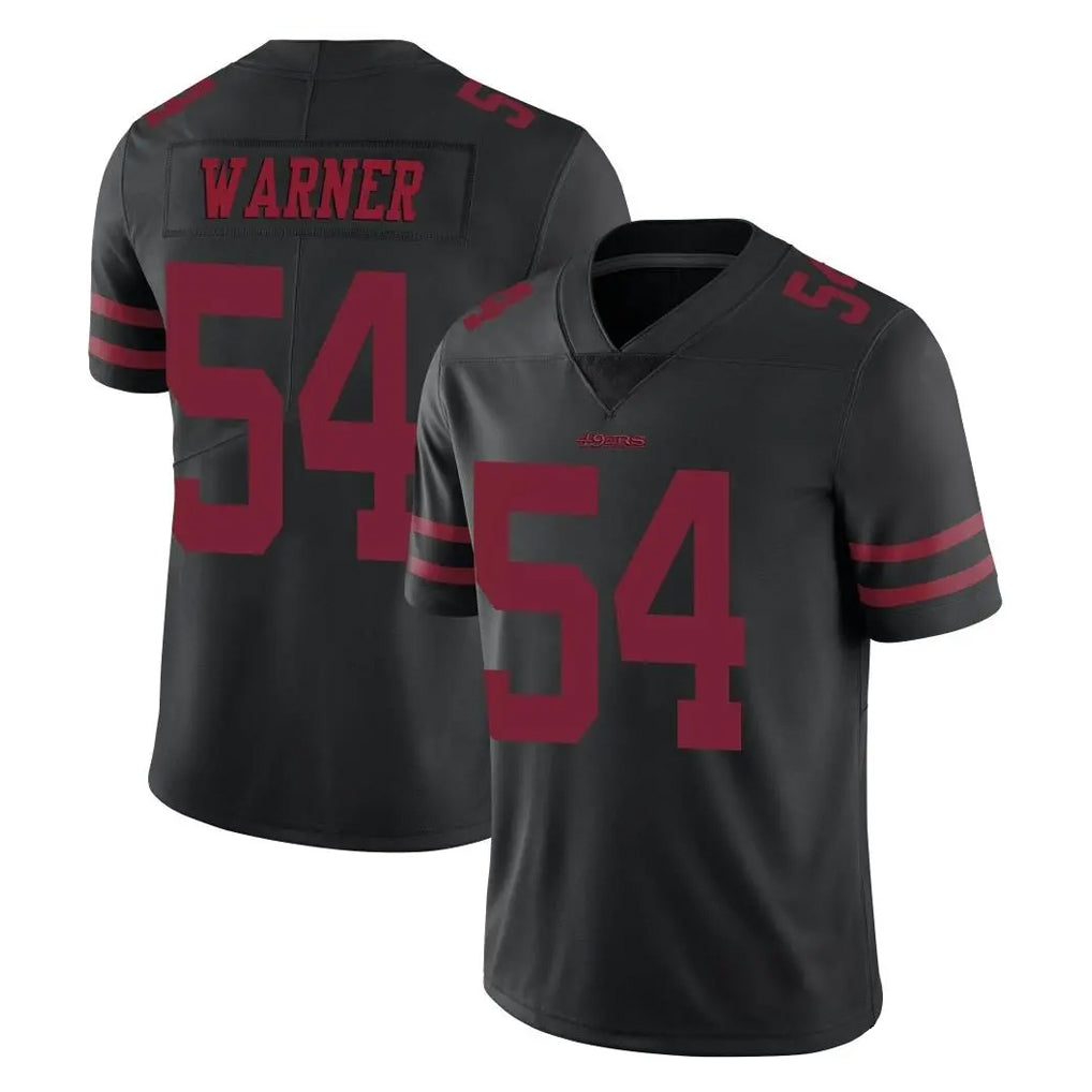 SF.49ers #54 Fred Warner Player Black Alternate Limited Vapor Untouchable Home Game Ldoa Stitched Jerseys