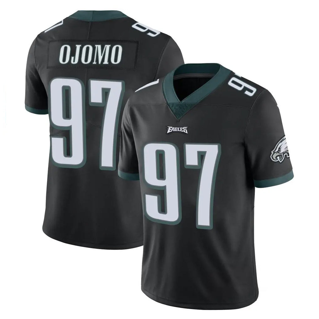 P.Eagles #97 Moro Ojomo Player Black Limited Vapor Untouchable Home Game Ldoa Stitched Jerseys