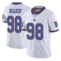 NY.Giants #98 DJ Reader Player White Color Rush Home Game Ldoa Stitched Jerseys