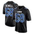 D.Lions #58 Penei Sewell Player Black Fashion Home Game Ldoa Stitched Jerseys