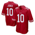 SF.49ers #10 Mac Jones Player Red Home Game Ldoa Stitched Jerseys