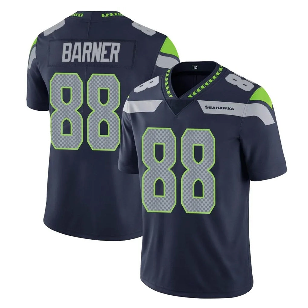 S.Seahawks #88 AJ Barner Player Navy Limited Vapor Untouchable Home Game Ldoa Stitched Jerseys