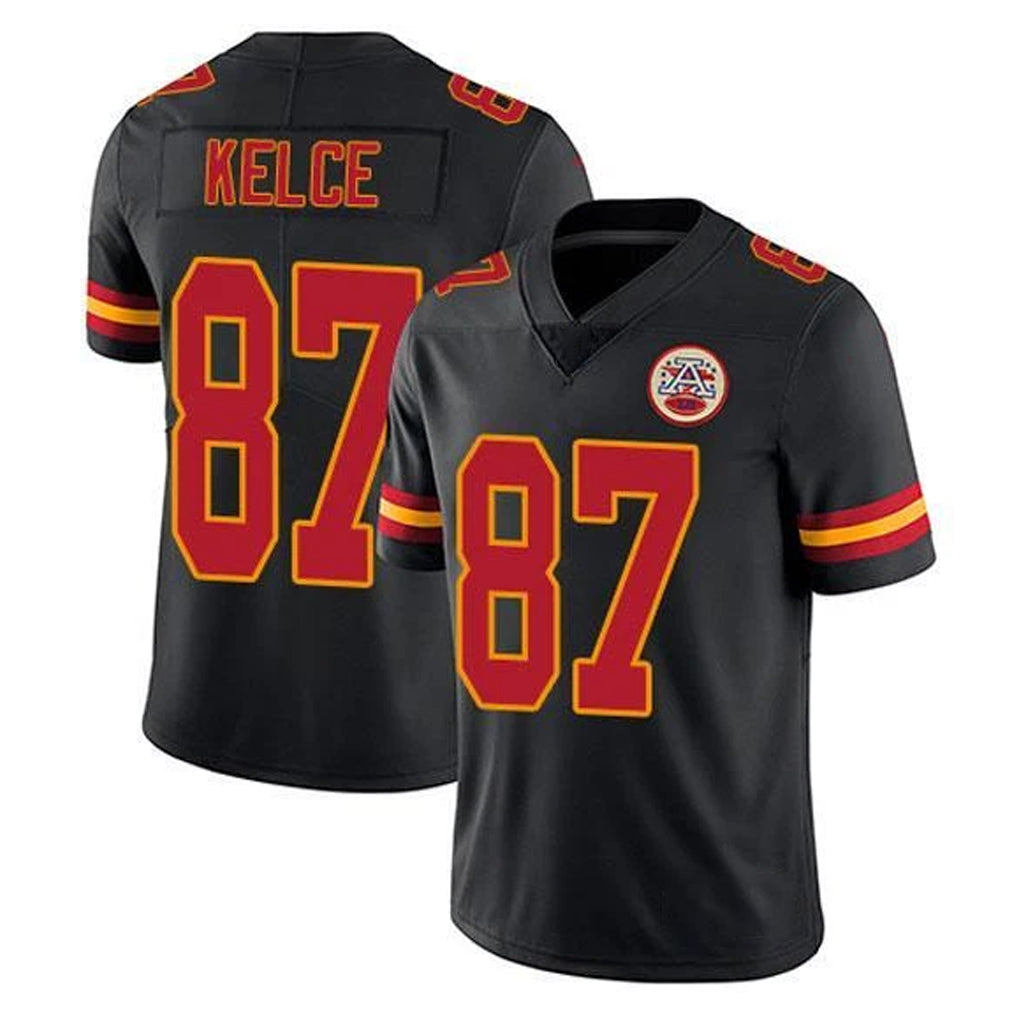 KC.Chiefs #87 Travis Kelce Player Black Limited Vapor Untouchable Home Game Ldoa Stitched Jerseys