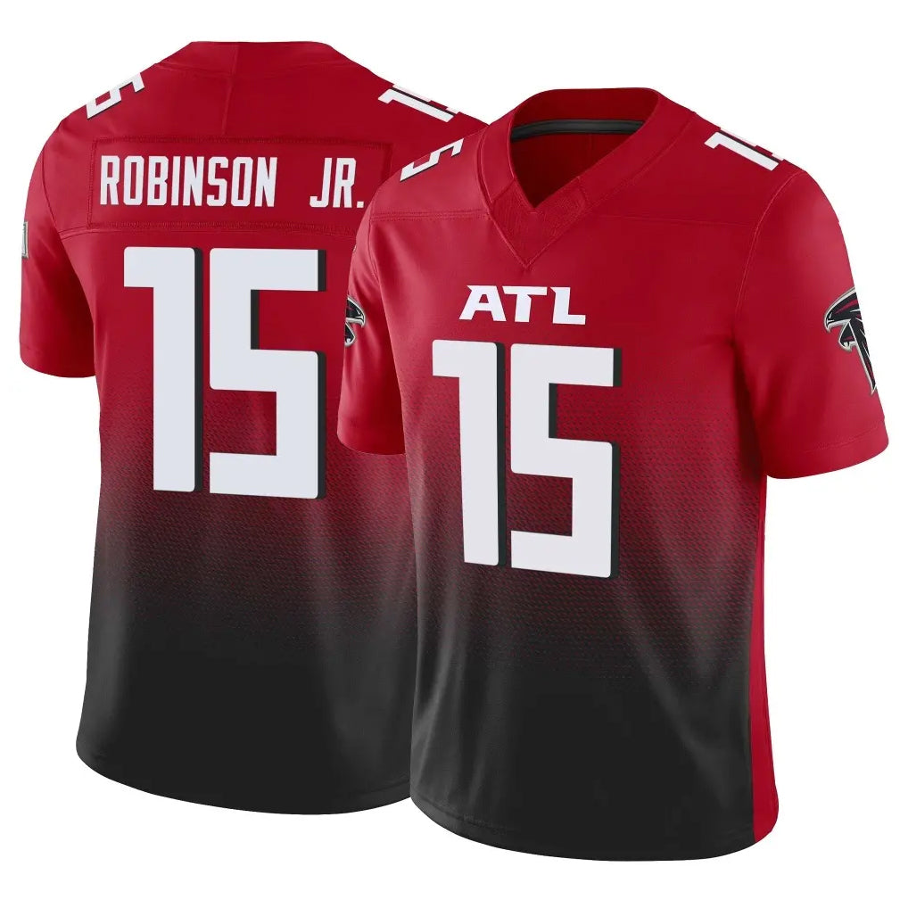 A.Falcons #15 Brian Robinson Player Red Vapor F.U.S.E. Limited Home Game Ldoa Stitched Jerseys