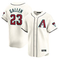 A.Diamondbacks #23 Zac Gallen Player Cream Limited Home Game Ldoa Stitched Jerseys