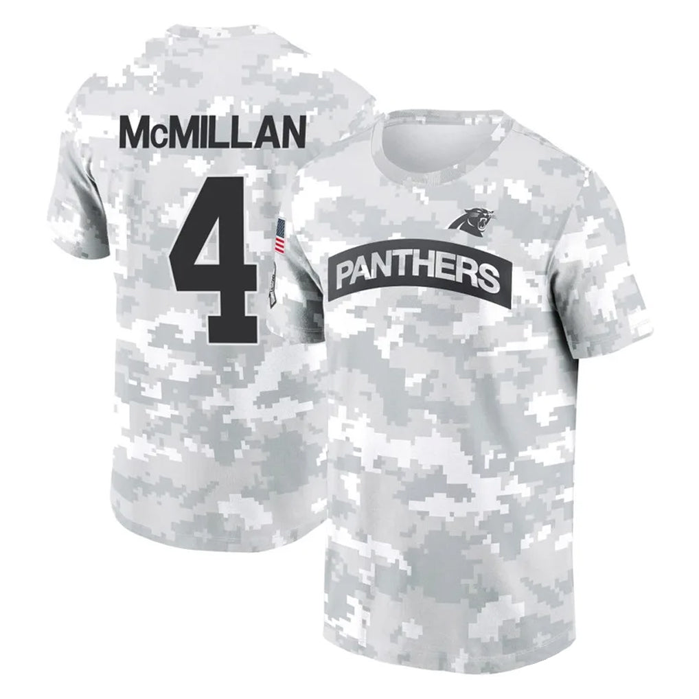 C.Panthers #4 Tetairoa McMillan Player Arctic Camo Salute to Service T-Shirt Hoodies Ldoa Stitched Jerseys