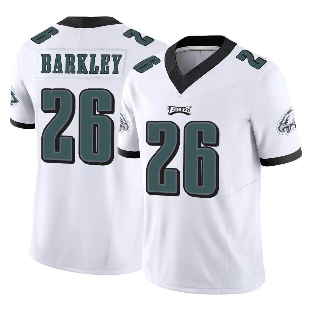 P.Eagles #26 Saquon Barkley Player White Limited Vapor F.U.S.E. Home Game Ldoa Stitched Jerseys