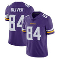 M.Vikings #84 Josh Oliver Player Purple Limited Vapor Untouchable Home Game Ldoa Stitched Jerseys
