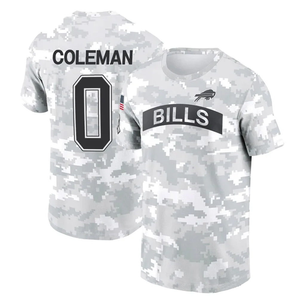 B.Bills #0 Keon Coleman Player Arctic Camo Salute to Service T-Shirt Hoodies Ldoa Stitched Jerseys