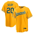 Athletics #20 Zack Gelof Player Gold Home Game Ldoa Stitched Jerseys