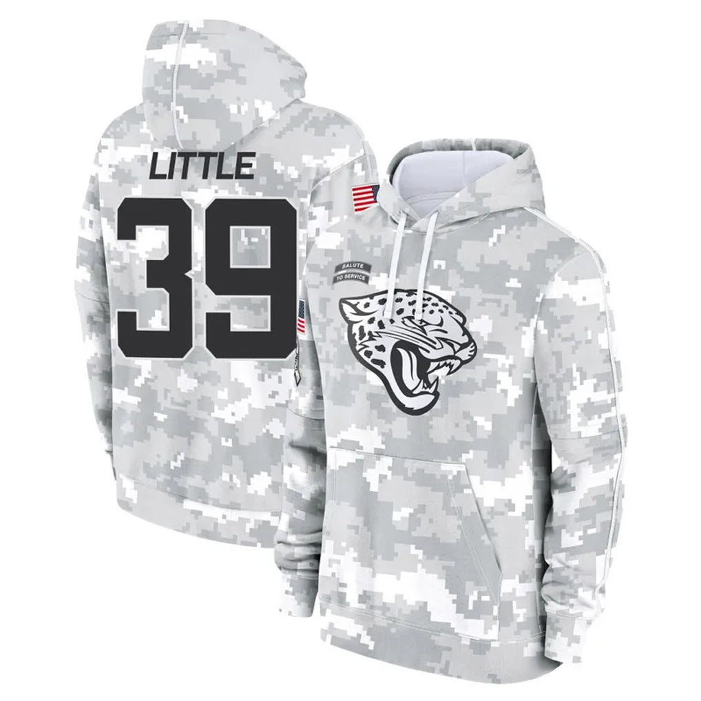 J.Jaguars #39 Cam Little Player Arctic Camo Salute to Service Hoodies Limited Game Ldoa Stitched Jerseys