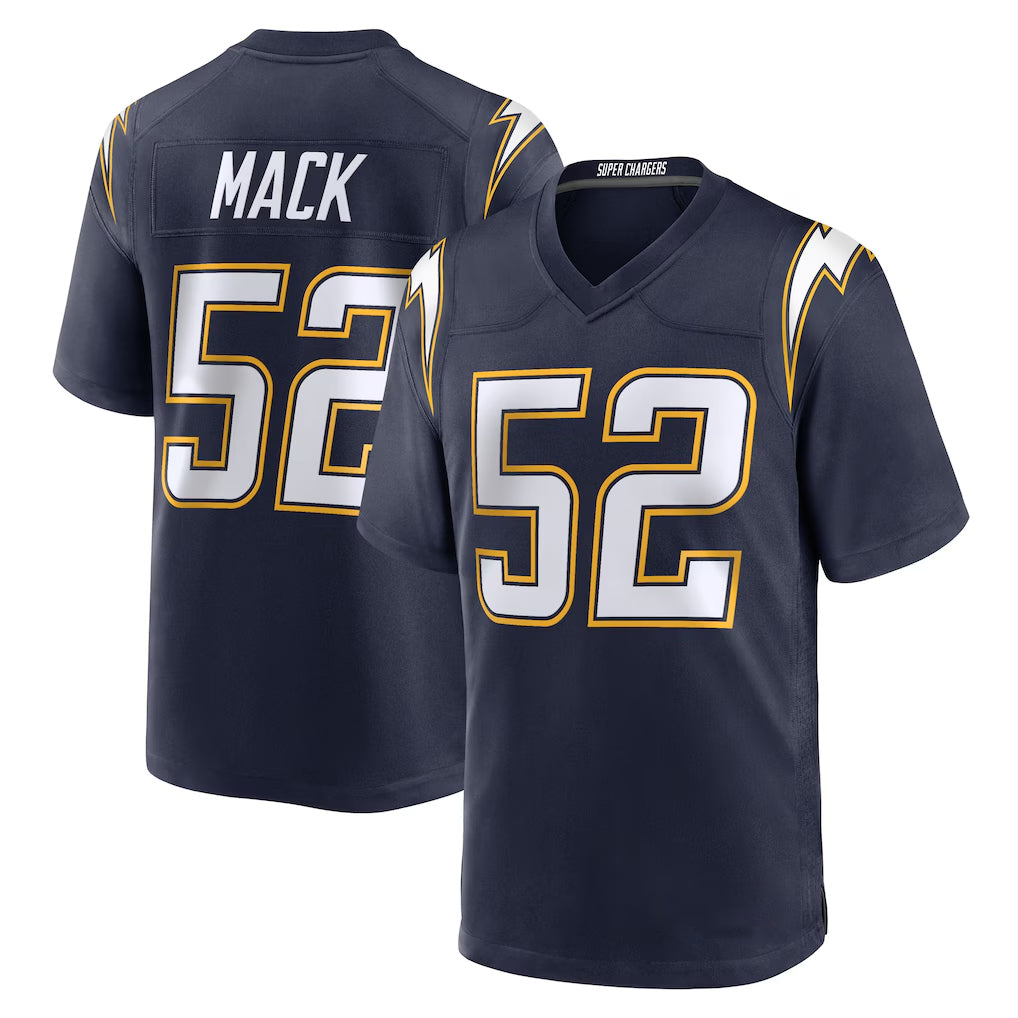 LA.Chargers #52 Khalil Mack Player Navy Alternate Home Game Ldoa Stitched Jerseys