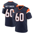 D.Broncos #60 Luke Wattenberg Player Navy Home Game Ldoa Stitched Jerseys