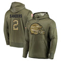C.Browns #2 Shedeur Sanders Player Olive Salute to Service Pullover Hoodies Home Game Ldoa Stitched Jerseys