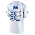 B.Bills #88 Dawson Knox Player White Rivalries Collection Game Ldoa Stitched Jerseys