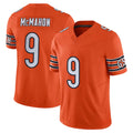 C.Bears #9 Jim McMahon Player Orange Vapor F.U.S.E. Limited Home Game Ldoa Stitched Jerseys