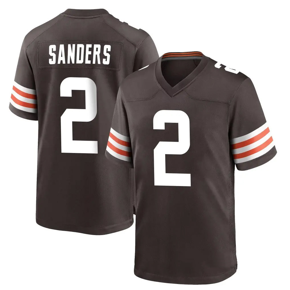 C.Browns #2 Shedeur Sanders Player Brown Home Game Ldoa Stitched Jerseys