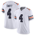 C.Bears #4 D'Andre Swift Player White Classic Vapor Limited Home Game Ldoa Stitched Jerseys