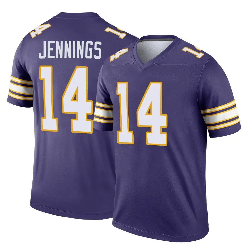 M.Vikings #14 Jauan Jennings Player Purple Limited Classic Home Game Ldoa Stitched Jerseys