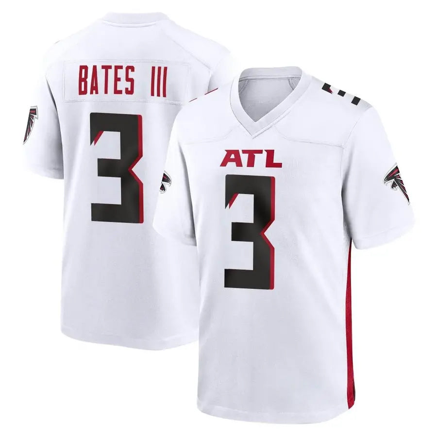 A.Falcons #3 Jessie Bates III Player White Home Game Ldoa Stitched Jerseys