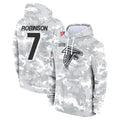 A.Falcons #7 Bijan Robinson Player Camo Arctic Salute to Service Hoodies Limited Ldoa Stitched Jerseys