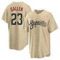 A.Diamondbacks #23 Zac Gallen Player Tan City Connect Home Game Ldoa Stitched Jerseys