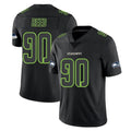 S.Seahawks #90 Jarran Reed Player Black Impact Limited Home Game Ldoa Stitched Jerseys