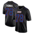 NY.Giants #78 Andrew Thomas Player Carbon Fashion Limited Home Game Ldoa Stitched Jerseys