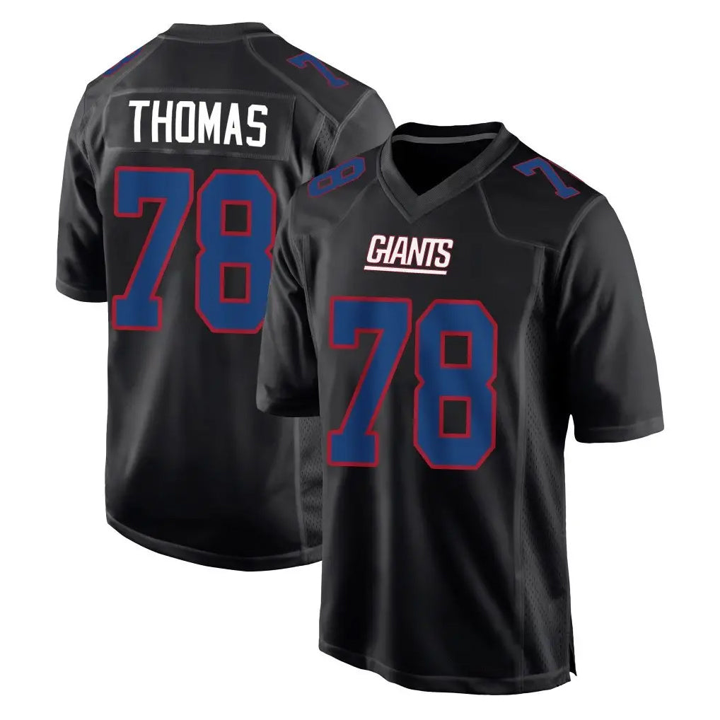 NY.Giants #78 Andrew Thomas Player Carbon Fashion Limited Home Game Ldoa Stitched Jerseys