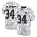 D.Cowboys #34 Jalen Thompson Player Arctic Camo Salute to Service Limited Home Game Ldoa Stitched Jerseys