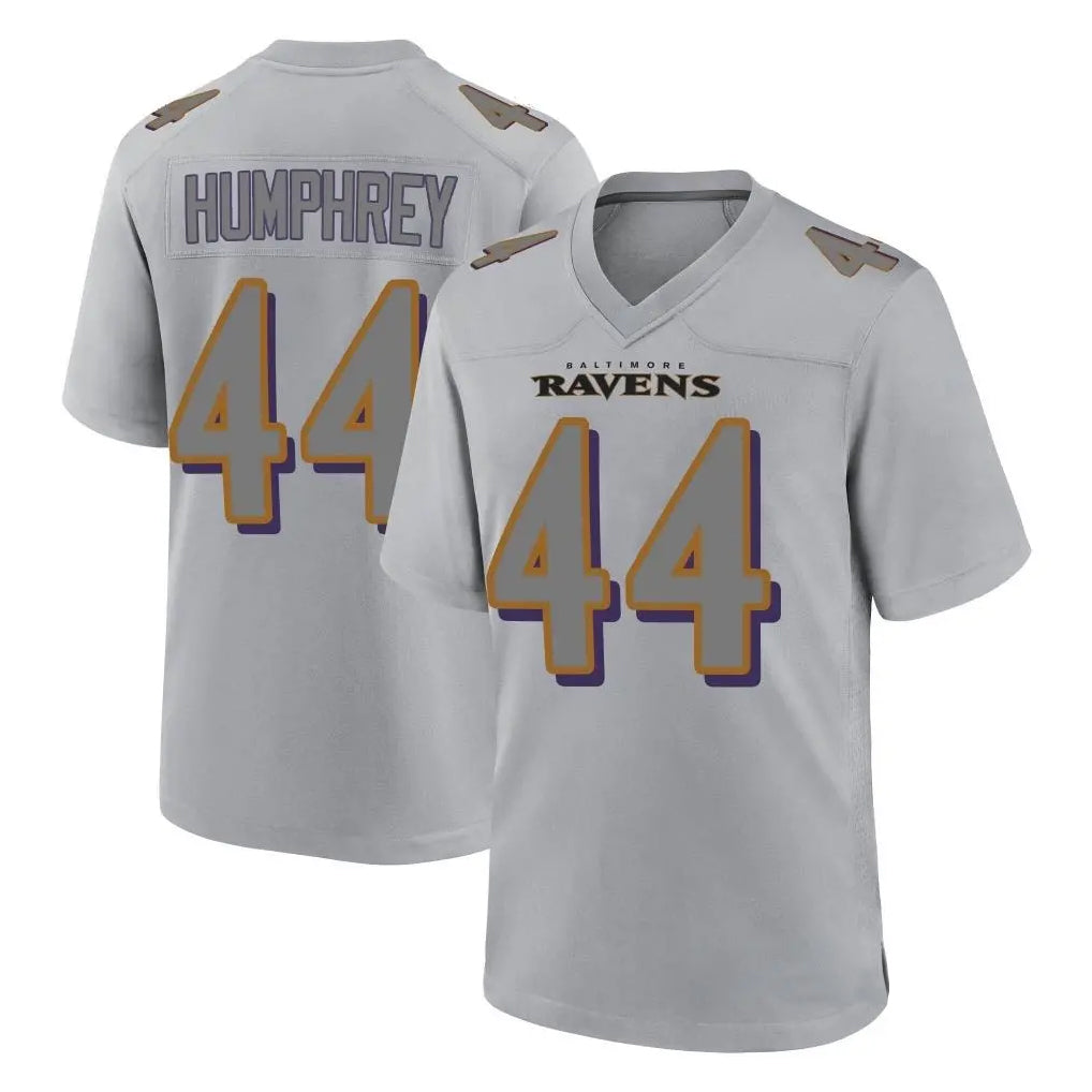 B.Ravens #44 Marlon Humphrey Player Gray Replica Limited Ldoa Stitched Jerseys