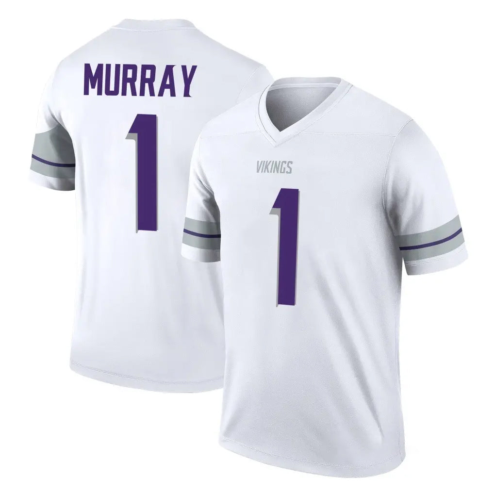M.Vikings #1 Kyler Murray Player White Alternate Legend Home Game Ldoa Stitched Jerseys